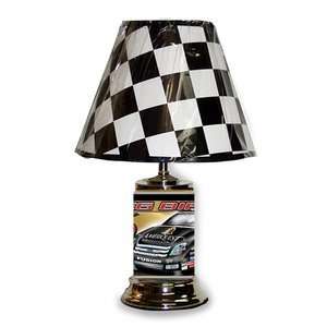  Greg Biffle 18 Table Top Lamp with Checkered Shade 