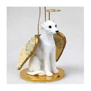  Whippet Angel Dog Ornament   White: Home & Kitchen