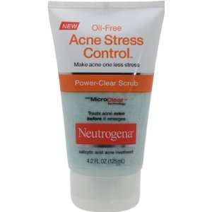  Neutrogena Oil Free Acne Stress Control Power Clear Scrub 