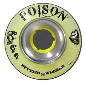  Poison Slim Alloy 84A Roller Derby Skate Wheels (4 Pack 