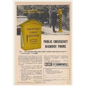  1964 Bliss Gamewell Public Emergency Highway Phone Print 