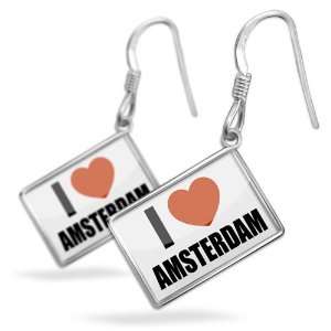  Earrings I Love Amsterdamwith French Sterling Silver 