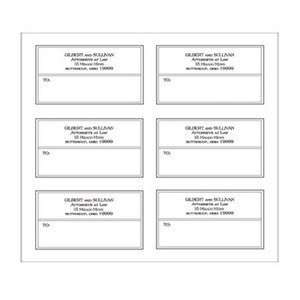  Six up Address Mailing and Shipping Labels Office 