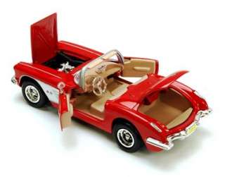   Corvette Convertible   1:24 Diecast Model Car   Red   Motormax  