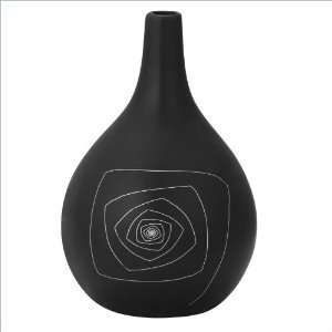  Zuo Blaise Round Vase Small in Black
