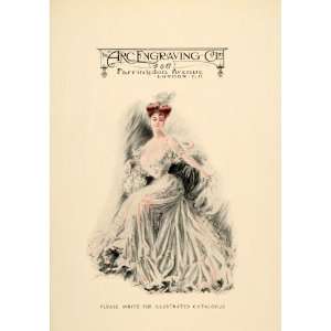   Edwardian Lady Fashion Costume London   Original Print Ad Home