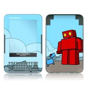    EXDG40210  Kindle 3  EXPLODINGDOG  Red Robot Skin: Electronics