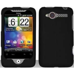 : Black Hard Snap On Case Cover Faceplate Protector for HTC Wildfire 