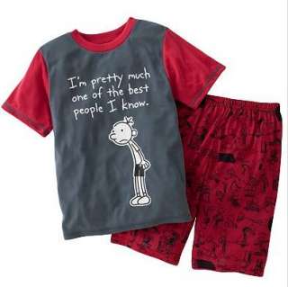 Diary of a Wimpy Kid Pajamas pjs Size 4 6 8 10  