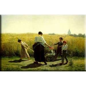   the Fields 16x10 Streched Canvas Art by Breton, Jules