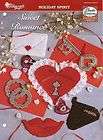 Sweet Romance Valentine Heart Kiss Plastic Canvas Pattern Leaflet