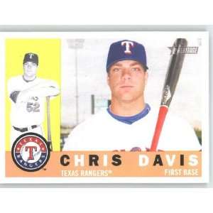  Chris Davis / Texas Rangers   2009 Topps Heritage Card 