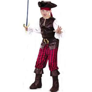  High Seas Buccaneer Costume Child Medium 8 10: Toys 