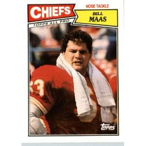  1987 Topps # 169 Bill Maas Kansas City Chiefs Football 