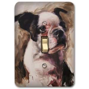  French Bull Dog Terrier Metal Light Switch Plate Cover 