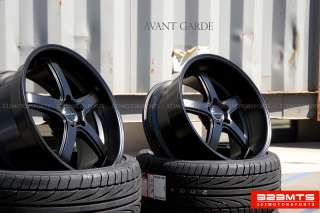 20 wheels rims AVANT GARDE M350 MATTE BLACK Staggered Wheels Rims 
