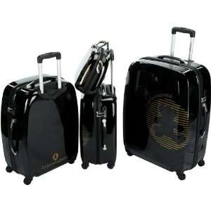  Lulu Castagnette Gmb   Set Of 3 Black 4 Wheel Suitcases 