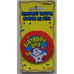 Birthday Boy Button with Dog Toys & Games
