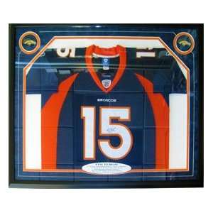  Tim Tebow Autographed Framed Denver Broncos Jersey Sports 