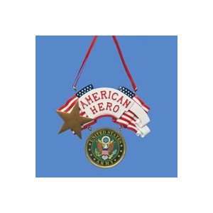 Club Pack of 12 American Hero U.S. Army Plaque Christmas Ornaments 4 
