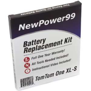  Battery Replacement Kit for TomTom One XL S with 
