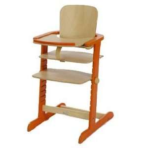  Geuther Family High Chair   Natural/Orange Baby