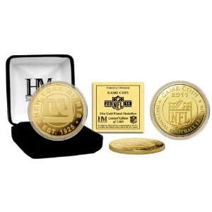  Highland Mint New York Giants 2011 24kt Gold Game Coin 