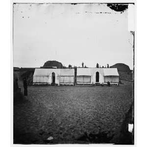 Morris Island,S.C. Quarters of Federal garrison inside Fort Wagner