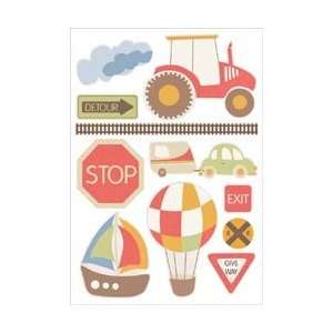 Little Toot Printed Chipboard 8.25X5.75 Layered:  Home 