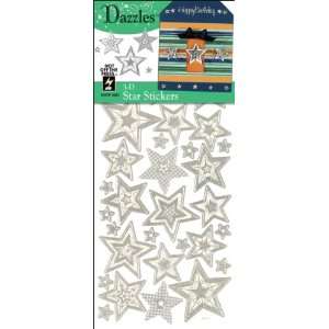  Dazzles Stickers 3 D Stars Silver Electronics
