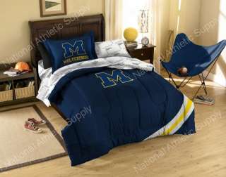 Michigan Wolverines Twin Comforter Sheets Bed In A Bag 087918413665 
