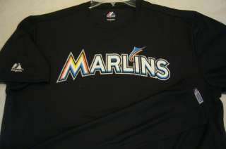 Majestic 100% Licensed MLB MIAMI MARLINS Jersey Shirt Cool Base 100% 
