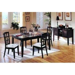 Yuan Tai Simplicity 7 Pc Dining Set Table, 6 Side Chairs:  
