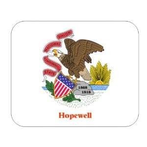  US State Flag   Hopewell, Illinois (IL) Mouse Pad 