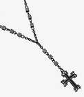 GUESS Mens White Beaded Rosary Necklace (BNWT)  