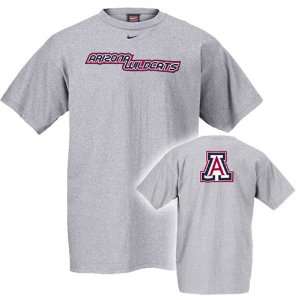   Nike Arizona Wildcats Ash Misdirection T shirt: Sports & Outdoors