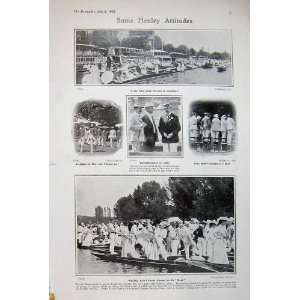  1908 Henley Houseboats Lord Desborough Eton Boat Race 