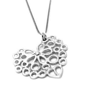  Filigree flowers and circles form a perfect heart shaped 