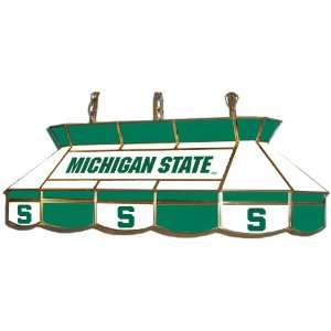 Michigan State Spartans College Stained Glass Tear Drop Style Billiard 