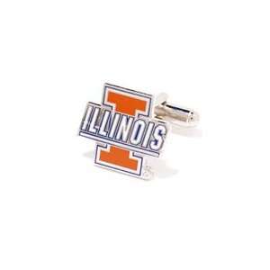 Illinois Fighting Illini NCAA Logod Executive Cufflinks w 