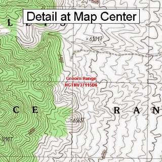  USGS Topographic Quadrangle Map   Groom Range, Nevada 