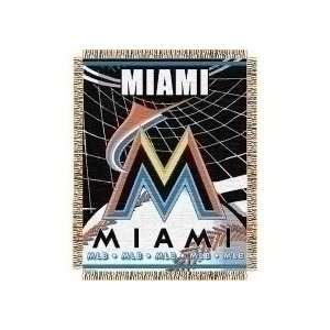 Miami Marlins Spiral Series Tapestry Blanket 48 x 60