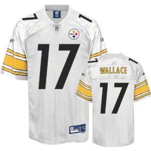  Pittsburgh Steelers Mike Wallace White Replica Football 