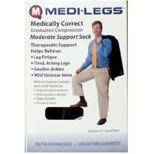  Medquip Mens Dress Support Socks 15 21mm Hg, Brown 