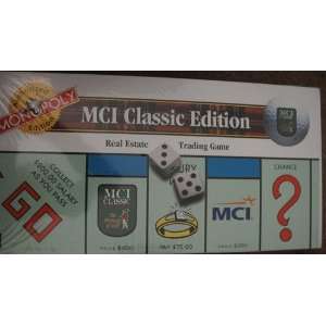  MCI Classic Edition Monopoly Game Toys & Games