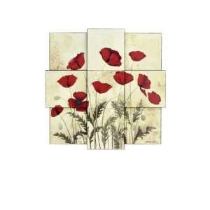  Style Craft Poppies Wall Decor