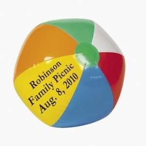   Inflatable Rainbow Beach Balls   Games & Activities & Balls: Toys