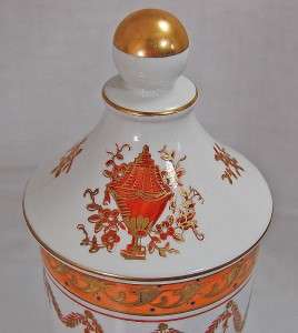 Isco Handpainted Covered Candy Dish Oriental Urn Japan  