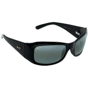  Maui Jim Hibiscus 134 Sunglasses, Black / Grey Lens, Sunglasses 