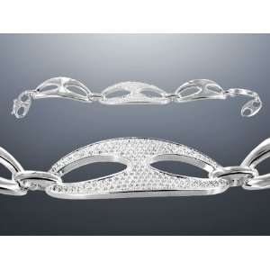  Three Pieces Interlaces Sterling Silver Bracelet Sabrina 